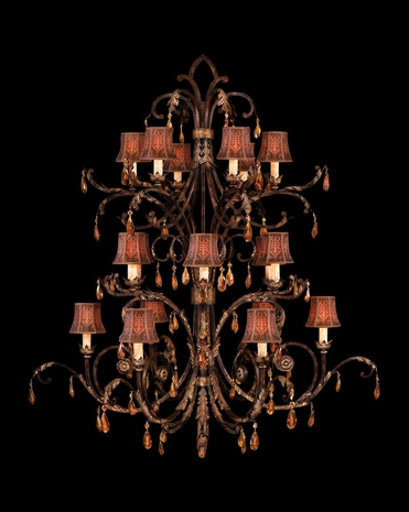 417540ST Fine Art Lamps Brighton Pavillion 65 inch 18 Light Chandelier