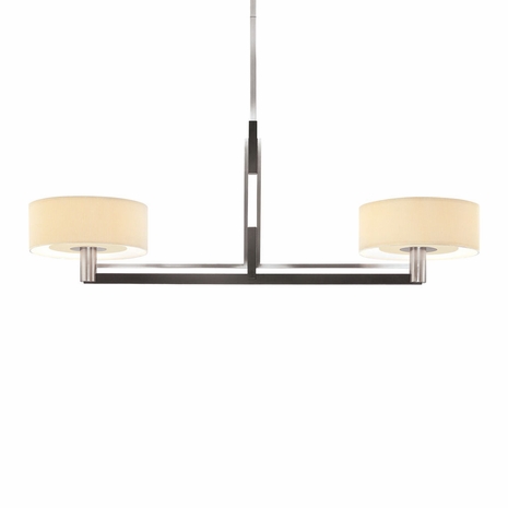 4302.55 Sonneman Modern Origins Struttura 2 Light Bar in Satin Nickel & Black Finish