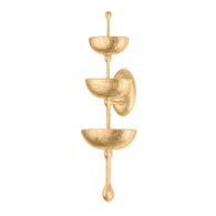 437-30-VGL Corbett Lighting Aura 6 Lt. Wall Sconce with Vintage Gold Leaf Finish
