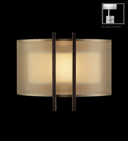 437150-2 Fine Art Lamps Quadralli Silver 1 Light 11 inch Coupe