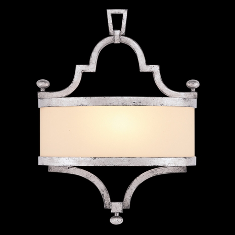 440250ST Fine Art Lamps 1 Light Portobello Road 19" Sconce with Silver Finish