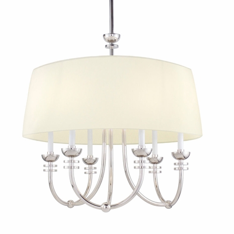 4405.35W Sonneman Art Moderne, Art Deco 20th Century Pendant in Polished Nickel Finish