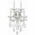4425-CH-CL-MWP Crystorama Maria Theresa 5 Light Hand Cut Crystal Polished Chrome Sconce