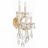 4425-GD-CL-MWP Crystorama Maria Theresa 5 Light Hand Cut Crystal Gold Sconce