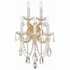 4425-GD-CL-MWP Crystorama Maria Theresa 5 Light Hand Cut Crystal Gold Sconce