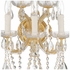 4425-GD-CL-MWP Crystorama Maria Theresa 5 Light Hand Cut Crystal Gold Sconce