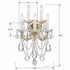 4425-GD-CL-MWP Crystorama Maria Theresa 5 Light Hand Cut Crystal Gold Sconce