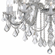 4470-CH-CL-MWP Crystorama Maria Theresa 26 Light Hand Cut Crystal Polished Chrome Chandelier