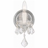 4471-CH-CL-MWP Crystorama Maria Theresa 1 Light Hand Cut Crystal Polished Chrome Sconce
