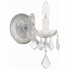 4471-CH-CL-MWP Crystorama Maria Theresa 1 Light Hand Cut Crystal Polished Chrome Sconce
