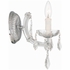 4471-CH-CL-MWP Crystorama Maria Theresa 1 Light Hand Cut Crystal Polished Chrome Sconce