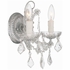4472-CH-CL-MWP Crystorama Maria Theresa 2 Light Hand Cut Crystal Polished Chrome Sconce