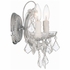 4472-CH-CL-MWP Crystorama Maria Theresa 2 Light Hand Cut Crystal Polished Chrome Sconce