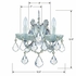 4472-CH-CL-MWP Crystorama Maria Theresa 2 Light Hand Cut Crystal Polished Chrome Sconce