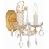 4472-GD-CL-MWP Crystorama Maria Theresa 2 Light Hand Cut Crystal Gold Sconce