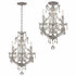 4473-CH-CL-MWP Crystorama Maria Theresa 4 Light Hand Cut Crystal Polished Chrome Mini Chandelier