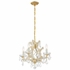 4474-GD-CL-MWP Crystorama Maria Theresa 4 Light Hand Cut Crystal Gold Mini Chandelier