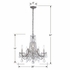 4476-CH-CL-MWP Crystorama Maria Theresa 5 Light Hand Cut Crystal Polished Chrome Chandelier