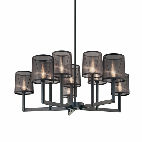 4488 Sonneman Lighting Modernist Silhouette Collection 10 Light Pendant