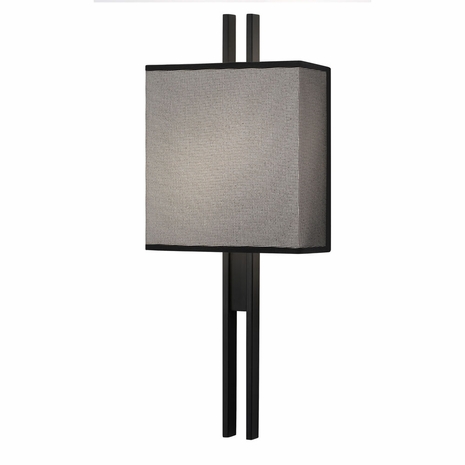 4521.25 Sonneman Tandem Contemporary Classics Sconce with Satin Black Finish