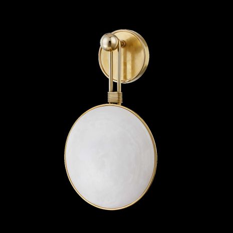 458-01-VB Corbett Lighting Ares 1 Lt. Wall Sconce with Vintage Brass Finish