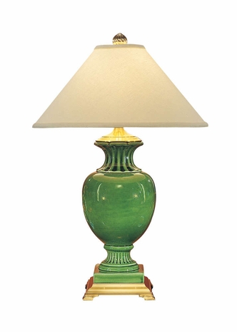 4586 Wildwood Lamps Jade Urn Lamp