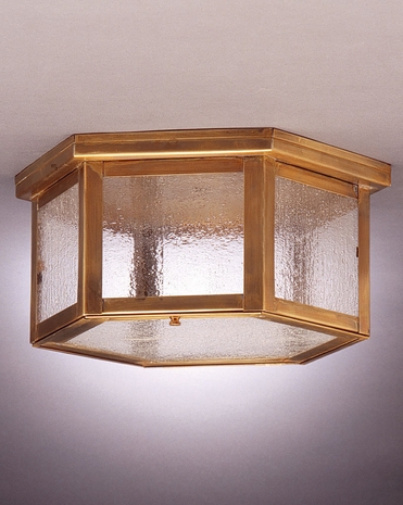 4604 Northeast Lantern Williams (2) Light Medium Base Flush Fixture With Multiple Glass & Finish Options