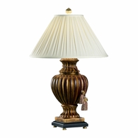 4619 Wildwood Composite Art Glaze Fluted Urn Lamp