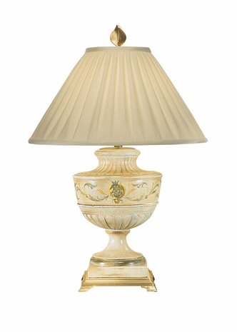 4621 Wildwood Lamps French Urn Lamp with Hand Painted Tuscan Ceramic