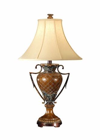 46213 Wildwood Lamps Crisscross Urn Lamp