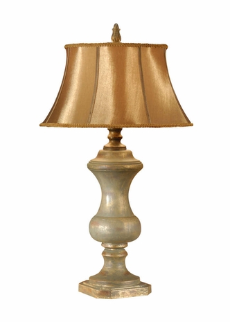 46241 Wildwood Lamps Old Balustre Lamp with Hand Painted Faux Wood