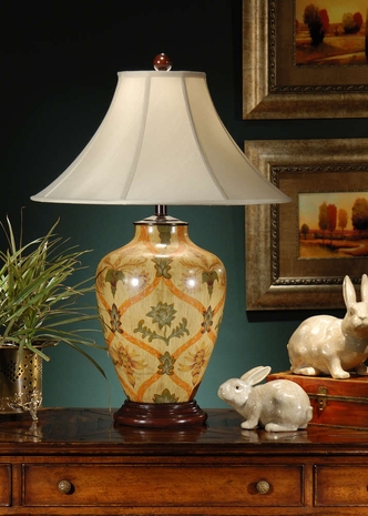 46372 Wildwood Lamps Net Of Flowers Lamp