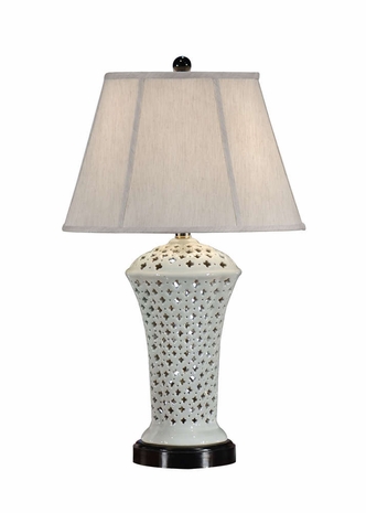 46480 Wildwood Lamps Pierced Vase Lamp