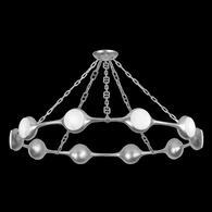 465-52-VGL Corbett Lighting Riviere 10 Lt. Chandelier with Vintage Gold Leaf Finish