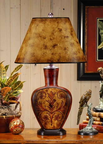 46508 Wildwood Lamps Flat Bottle Lamp
