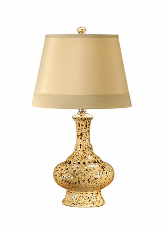 46581 Wildwood Lamps Speckled Urn Lamp with Hand Painted Faux Ceramic