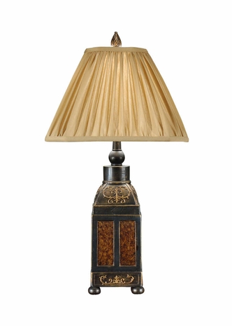 46853 Wildwood Lamps Tea Box Lamp with Hand Finished Faux Bronze with Accents