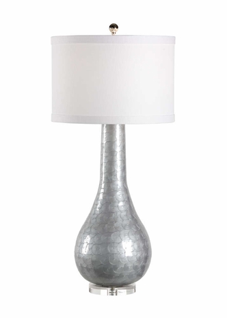 46951 Wildwood Lamps Cameron Lamp - Flannel - Flannel Gray Enamel/Clear Finish