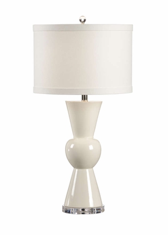 46961 Wildwood Lamps TRANSITIONAL Ceramic Eggshell Crackle Glaze Mildred Lamp - Eggshell