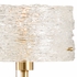 46976 Wildwood 30in. Iron Zaha Lamp with Spun Glass Shade and Antique Brass/Clear Finish