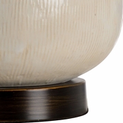 46977 Wildwood Lamps TRANSITIONAL Ceramic Vanilla White Glaze Kelsey Lamp - Vanilla White