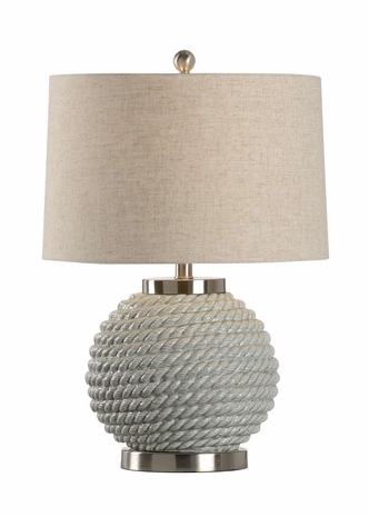 46981 Wildwood Lamps TRANSITIONAL Ceramic Sage Green Glaze Marina Lamp - Sage