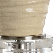 46987 Wildwood Lamps TRANSITIONAL Ceramic Wheat Tan Glaze Twister Lamp - Wheat