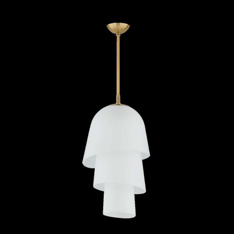 470-18-VB Corbett Lighting Hela 1 Lt. Pendant with Vintage Brass Finish