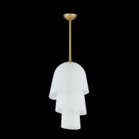 470-18-VB Corbett Lighting Hela 1 Lt. Pendant with Vintage Brass Finish