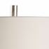 47000 Wildwood 29in. Ceramic Dharma Lamp - Sky with Linen Shade and Sky Blue Glaze/Clear Finish