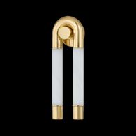 471-02-VPB Corbett Lighting Zeme 2 Lt. Wall Sconce with Vintage Polished Brass Finish