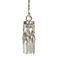 F-4718 Framburg 1-Light Satin Pewter/Polished Nickel Adele Mini Pendant