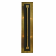 F-4802 Framburg 2-Light Antique Brass/Matte Black Louvre Sconce