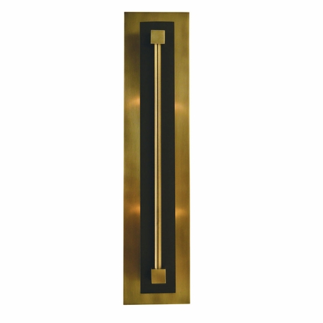 F-4802 Framburg 2-Light Antique Brass/Matte Black Louvre Sconce